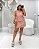 Short Saia Salmão Atlantica Quality Moda Plus Size Duas Primavera - Imagem 1