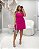 Vestido Curto Fivela Rosa Quality Moda Plus Size Milliossi Primavera loja - Imagem 1