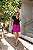 Saia Short Fivelas Fucsia Quality Moda Plus Size Milliossi Primavera - Imagem 1