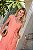 Vestido Midi com Cinto Salmão Quality Moda Plus Size Milliossi Primavera - Imagem 3