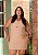 Vestido Botões Bege Quality Moda Plus Size Milliossi Primavera - Imagem 7