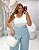 Regata Canelada Quality Moda Plus Size Duas Primavera - Imagem 1