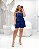Short Marinho Quality Moda Plus Size Duas Primavera - Imagem 1