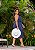 Saia Midi Marinho Quality Moda Plus Size Miareli Primavera - Imagem 2