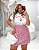 Saia Short Listrado Quality Moda Plus Size Duas Primavera - Imagem 2