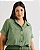 Vestido Midi Verde Quality Moda Plus Size Quebela Primavera - Imagem 3