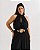 Macacão Soft Preto Quality Moda Plus Size Quebela Primavera - Imagem 3