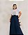 Saia Longa Marinho Quality Moda Plus Size Quebela Primavera - Imagem 3