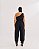 Macacão Estrela Preto Quality Moda Plus Size Quebela Primavera - Imagem 2