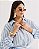 Conjunto Camisa e Pantalona Listra Azul Quality Moda Plus Size Quebela Primavera - Imagem 4