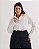 Camisa Listrada Off Quality Moda Plus Size Quebela Primavera - Imagem 1