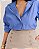 Camisa Listrada Azul Quality Moda Plus Size Quebela Primavera - Imagem 2