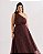 Vestido Poá Marrom Quality Moda Plus Size Quebela Primavera - Imagem 1