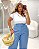 Blusa MM Recorte Quality Moda Plus Size Milanjus Primavera - Imagem 1