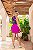 Saia Shorta Fivelas Fucsia Quality Moda Plus Size Milliossi Primavera - Imagem 2