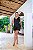 Conjunto Alfaiataria Colete e Saia Short Preto Quality Moda Plus Size Milliossi Primavera - Imagem 4