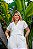 Conjunto Cropped e Calça Pantalona Branco Quality Moda Plus Size Milliossi Primavera - Imagem 5