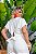 Conjunto Cropped e Calça Pantalona Branco Quality Moda Plus Size Milliossi Primavera - Imagem 3