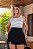 Saia Short Morina Preta Quality Moda Plus Size Milliossi Primavera - Imagem 3