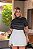 Saia Short Morina Branca Quality Moda Plus Size Milliossi Primavera - Imagem 4