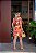 Vestido Estampado Laranja Quality Moda Plus Size Milliossi Primavera - Imagem 2