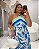 Vestido Salina Azul Floral Quality Moda Plus Size Duas Primavera - Imagem 2