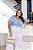 Cropped Poá Azul Quality Moda Plus Size Milanjus Primavera loja - Imagem 1