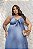 Vestido Longo com Amarração Azul Quality Moda Plus Size Divas Primavera loja - Imagem 4