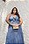 Vestido Longo com Amarração Azul Quality Moda Plus Size Divas Primavera loja - Imagem 2