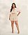 Shorts Alfaiataria Bolso Bege Quality Moda Plus Size Quebela Primavera - Imagem 2