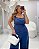 Macacão Recorte Marinho Quality Moda Plus Size Quebela Primavera - Imagem 5
