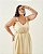 Vestido Fenda Amarelo Quality Moda Plus Size Quebela Primavera - Imagem 4