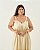 Vestido Fenda Amarelo Quality Moda Plus Size Quebela Primavera - Imagem 3
