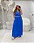 Vestido Fenda Azul Quality Moda Plus Size Quebela Primavera - Imagem 6