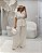 Conjunto Copacabana Bege Quality Moda Plus Size Quebela Primavera - Imagem 1
