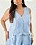 Conjunto Colete e Shorts Azul Quality Moda Plus Size Quebela Primavera - Imagem 4