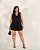 Conjunto Colete e Shorts Preto Quality Moda Plus Size Quebela Primavera - Imagem 2