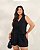 Conjunto Colete e Shorts Preto Quality Moda Plus Size Quebela Primavera - Imagem 3