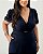 Conjunto Cropped Nó e Pantalona Marinho Quality Moda Plus Size Quebela Primavera - Imagem 3