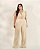 Conjunto Cropped Nó e Pantalona Bege Quality Moda Plus Size Quebela Primavera - Imagem 2