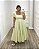 Vestido Midi Meia Manga Amarelo Quality Moda Plus Size Quebela Primavera - Imagem 1