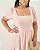 Vestido Midi Meia Manga Laranja Quality Moda Plus Size Quebela Primavera - Imagem 4