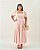 Vestido Midi Meia Manga Laranja Quality Moda Plus Size Quebela Primavera - Imagem 3