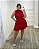 Vestido Macaquinho Vermelho Quality Moda Plus Size Quebela Primavera - Imagem 1