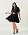 Vestido Lesie Preto Quality Moda Plus Size Quebela Primavera - Imagem 1