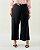 Calça Pantacourt Preta Quality Moda Plus Size Quebela Primavera - Imagem 4