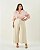 Calça Pantacourt Bege Quality Moda Plus Size Quebela Primavera - Imagem 3