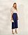 Calça Pantacourt Marinho Quality Moda Plus Size Quebela Primavera - Imagem 3
