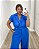 Macacão Alfaiataria Azul Quality Moda Plus Size Quebela Primavera - Imagem 6