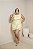 Conjunto Blusa e Saia com Cinto Amarelo Quality Moda Plus Size Milanjus Primavera - Imagem 3